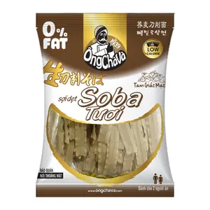 Mì Soba Tươi Sợi Dẹt, Fresh Buckwheat Soba Noodle, Flat Shape (150g) - ONG CHA VA