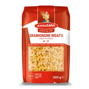 Nui Ống Chữ C, Gramignone Rigato, Linea Classica, No. 27 (500g) - PASTA ZARA