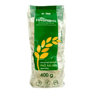 Phở Ăn Liền Gạo Trắng, Instant Rice Noodles, Gluten Free (400g) - HASABIO
