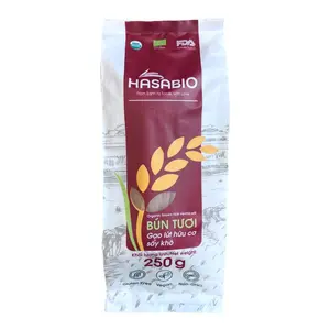 Bún Tươi Gạo Lứt Hữu Cơ Sấy Khô, Organic Brown Rice Vermicelli (250g) - HASABIO