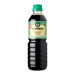 Nước Tương Ít Muối, Naturally Brewed Less Salt Soy Sauce, 20.3 fl oz (600ml) - KIKKOMAN
