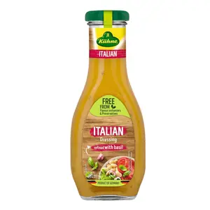 Sốt Trộn Salad Kiểu Ý, Italian Dressing, Refined with Basil (250ml) - KUEHNE