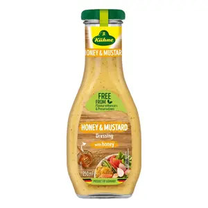 Sốt Trộn Salad Vị Mật Ong & Mù Tạt, Honey & Mustard Dressing, with Honey (250ml) - KUEHNE