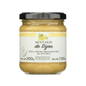 Mù Tạt Dijon, Moutarde de Dijon, Extra Strong Dijon Mustard, 7.05 oz (200g) - BEAUFOR