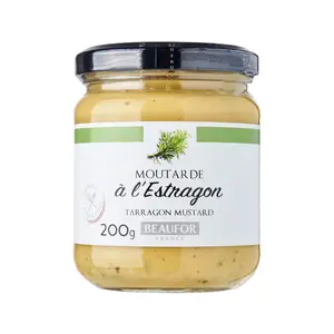 Mù Tạt Tarragon, Moutarde à l`Estragon, Tarragon Mustard (200g) - BEAUFOR