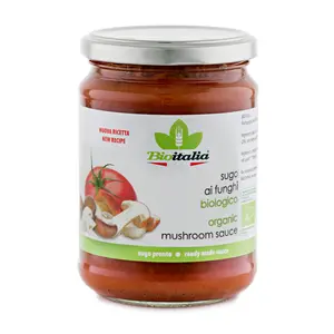 Sốt Cà Chua Nấm Hữu Cơ, Organic Mushroom Sauce (350g) - BIOITALIA