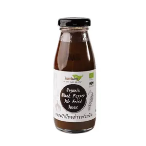 Sốt Tiêu Đen Hữu Cơ, Organic Black Pepper Stir Fried Sauce (200g) - LUMLUM