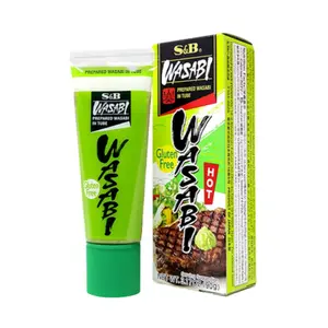 Mù Tạt Wasabi, Prepared Wasabi Paste in Tube, Gluten Free, 3.17 oz (90g) - S&B