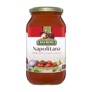 Sốt Mì Ý Napolitana, Homestyle Pasta Sauce, Napolitana (500g) - SAN REMO