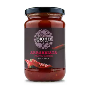 Sốt Mì Ý Vị Cay Hữu Cơ, Arrabbiata Pasta Sauce, Hot & Spicy (350g) - BIONA ORGANIC