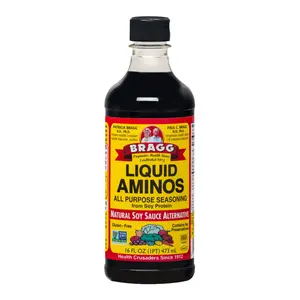 Nước Tương, Liquid Aminos, Soy Protein Seasoning, Gluten Free, 16 fl oz (473ml) - BRAGG