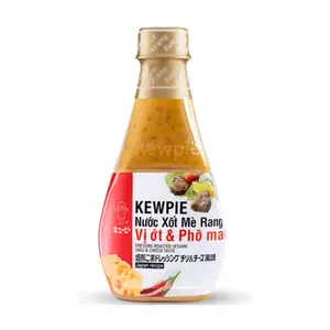 Nước Sốt Mè Rang Vị Ớt & Phô Mai, Roasted Sesame Dressing, Chili & Cheese Taste (210ml) - KEWPIE