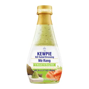 Sốt Salad Dressing Mè Rang Vị Wasabi & Rong Biển, Dressing Roasted Sesame, Wasabi & Seaweed Taste (210ml) - KEWPIE