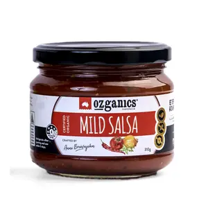 Sốt Salsa Hữu Cơ Cay Nhẹ, Organic Mild Salsa, No Added Cane Sugar (310g) - OZGANICS