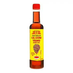 Nước Mắm Nhỉ Cá Cơm Vàng Ruột Đỏ, Yellow Anchovy Fish Sauce (525ml) - LANG CHAI XUA