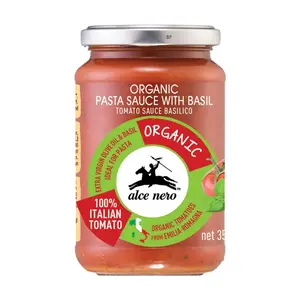 Sốt Mì Ý Cà Chua Húng Quế Hữu Cơ, Organic Pasta Sauce with Basil (350g) - ALCE NERO