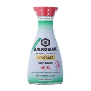 Nước Tương Ít Muối, Naturally Brewed Less Salt Soy Sauce (150ml) - KIKKOMAN