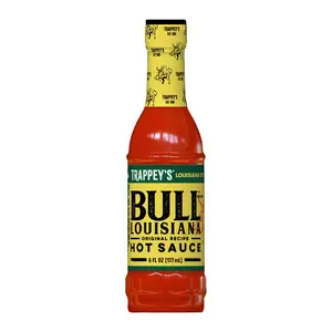 Sốt Ớt Cay, Bull Louisiana Original Recipe Hot Sauce, 6 fl oz (177ml) - TRAPPEY'S