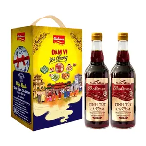 Set Quà Nước Mắm Tinh Túy Cá Cơm Phiên Bản Tết, Fish Sauce Gift Set, New Year Edition, 2 Chai (1.5 L) - CHOLIMEX FOODS