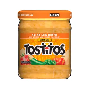 Sốt Cà Chua Salsa Phô Mai & Sữa, Salsa con Queso with Real Milk & Cheese, Medium, 15 oz (425.2g) - TOSTITOS