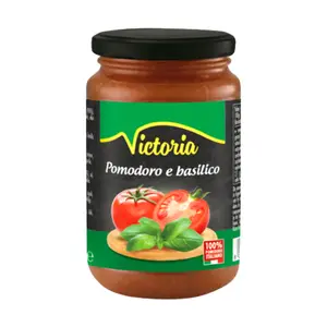 Sốt Cà Chua & Húng Quế, Pomodoro e Basilico, Tomato Sauce with Basil (350g) - VICTORIA