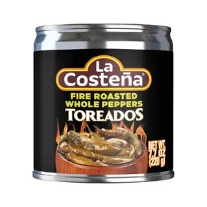 Sốt Ớt Serrano Cắt Lát, Fire Roasted Sliced Peppers Toreados, 7.7 oz (220g) - LA COSTENA