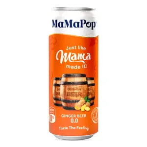 Nước Trái Cây Có Ga Mama Gừng, Sparkling Drink, Ginger Ale (330ml) - MAMAPOP