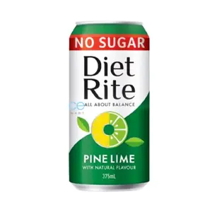 Nước Dứa Chanh Không Đường, Pine Lime, No Sugar Soft Drink (375ml) - DIET RITE