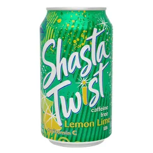 Nước Ngọt Có Ga Vị Chanh, Twist, Lemon Lime Soda, Caffeine Free (355ml) - SHASTA