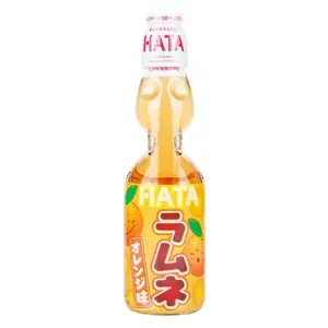 Nước Ngọt Có Ga Vị Cam, Ramune Soda, Orange (200ml) - HATA KOSEN