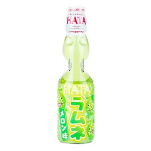 Nước Ngọt Có Ga Vị Dưa Lưới, Ramune Soda, Melon (200ml) - HATA KOSEN