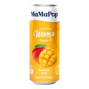 Nước Trái Cây Có Ga Vị Xoài Kiwi, Sparkling Drink, Mango Kiwi (330ml) - MAMAPOP