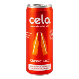 Nước Giải Khát Thế Hệ Mới Vị Classic Cola, CelaFIT Soda, Classic Cola (320ml) - CELA