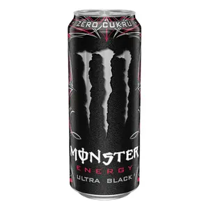 Nước Tăng Lực Không Đường, Energy Drink, Ultra Black, Zero Sugar (500ml) - MONSTER