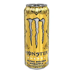 Nước Tăng Lực Không Đường, Energy Drink, Ultra Golden Pineapple, Zero Sugar (500ml) - MONSTER