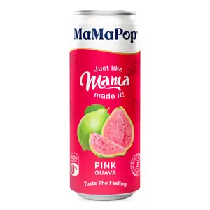 Nước Trái Cây Có Ga Vị Ổi Hồng, Sparkling Drink, Pink Guava (330ml) - MAMAPOP