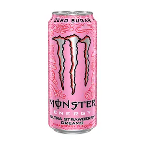 Nước Tăng Lực Vị Dâu, Energy Drink, Ultra Strawberry Dreams, Zero Sugar (500ml) - MONSTER