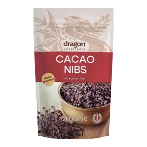 Hạt Cacao Ngòi Hữu Cơ, Organic Cacao Nibs (200g) - DRAGON SUPERFOODS