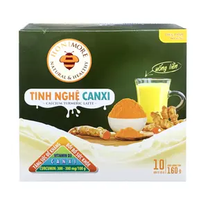Tinh Nghệ Canxi, Calcium Turmeric Latte, 10 Gói (160g) - HONIMORE