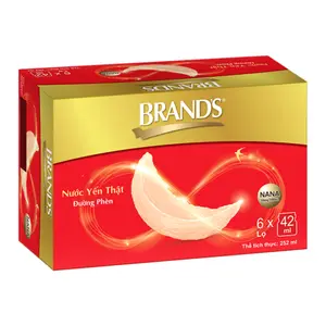 Nước Yến Thật Đường Phèn, Classic Genuine Bird`s Nest with Rock Sugar, 6 Lọ (252ml) - BRAND'S