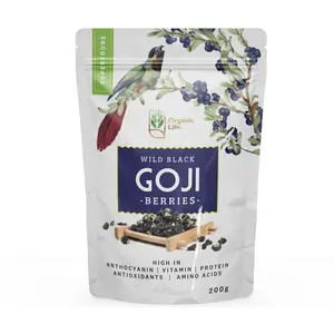 Hắc Kỷ Tử Hoang Dã, Wild Black Goji Berries (200g) - ORGANIC LIFE