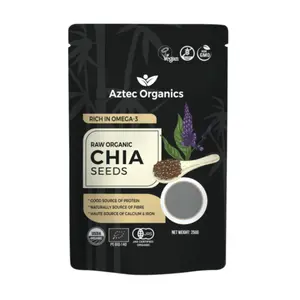 Hạt Chia Hữu Cơ, Raw Organic Chia Seeds (250g) - AZTEC ORGANICS
