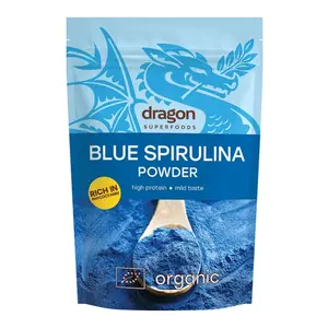 Bột Tảo Xoắn Xanh Lam Hữu Cơ, Organic Blue Spirulina Powder (75g) - DRAGON SUPERFOODS