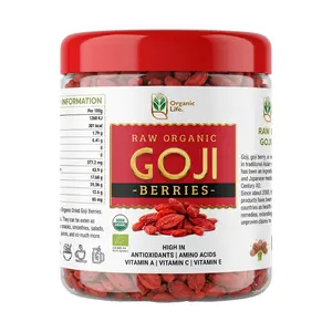 Kỷ Tử Hữu Cơ, Raw Organic Goji Berries (180g) - ORGANIC LIFE
