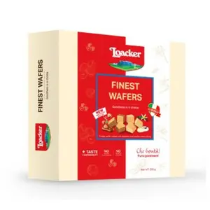Bánh Xốp, Finest Wafers, Hazelnut & Vanilla Cream Filling (250g) - LOACKER