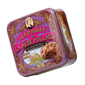 Bánh Quy Socola Hộp Thiếc, Chocolate Chip French Cookies, 10 Cái, 7.05 oz (200g) - LA MÈRE POULARD