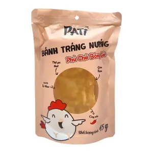 Bánh Tráng Nướng Phủ Chà Bông Gà, Grilled Rice Cracker, Chicken Floss (45g) - PATI