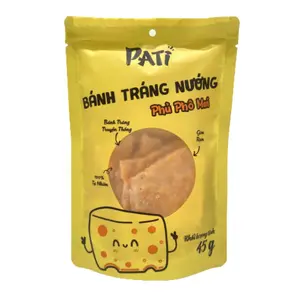 Bánh Tráng Nướng Phủ Phô Mai, Grilled Rice Cracker, Cheese (45g) - PATI
