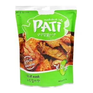 Snack Da Cá Vị Ớt Xanh, Fish Skin Snack, Green Chili (50g) - PATI