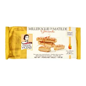 Bánh Puff Pastry Phủ Đường, Millefoglie D`Italia Glassate, Fine Sugar Icing Coated Puff Pastry, 4.41 oz (125g) - MATILDE VICENZI